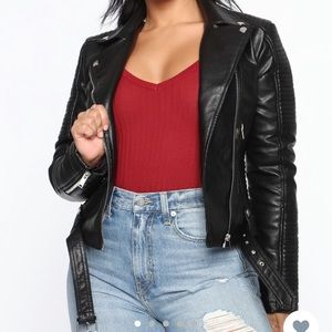 Cant Stop Me Now Fashionova Faux Leather Jacket